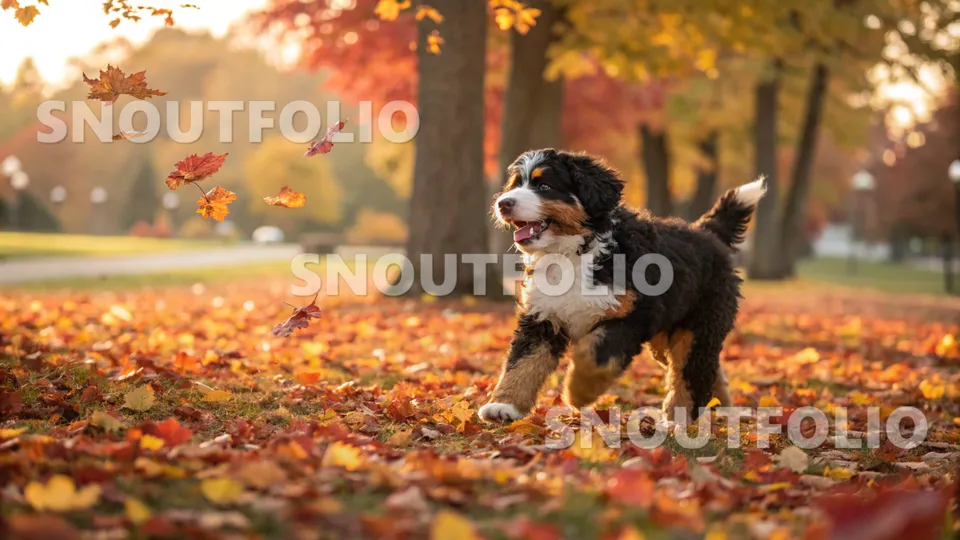 Serene Spark of the Bernedoodle