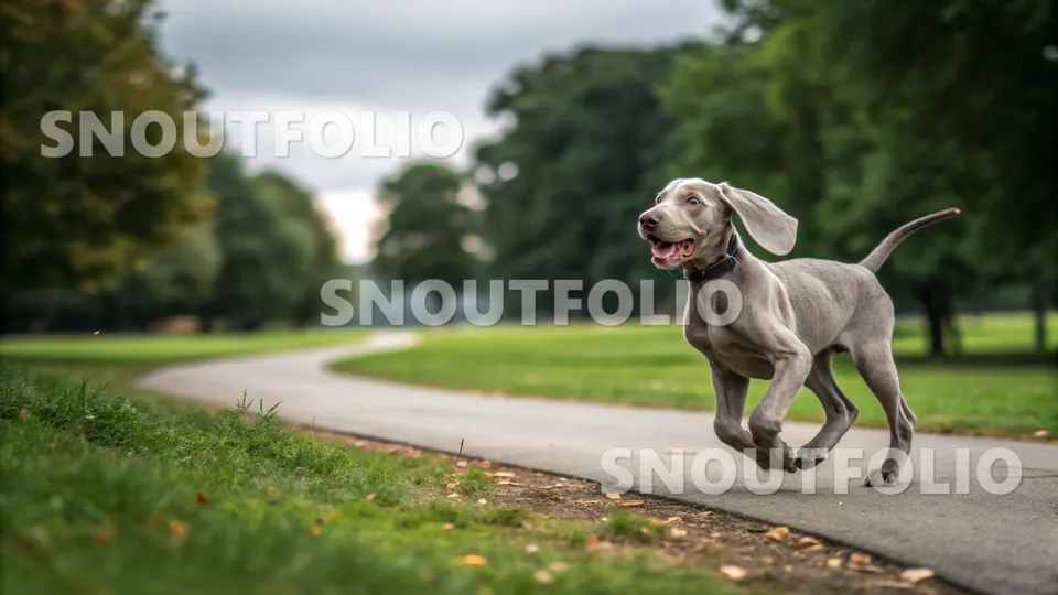 Serene Flare of the Weimaraner