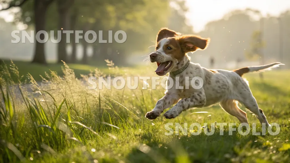 Curious Silhouette of the Brittany Spaniel