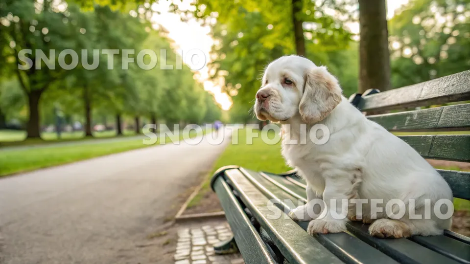 Golden Whimsy of the Clumber Spaniel