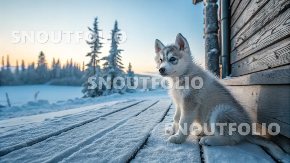 Curious Portrait of the Alaskan Klee Kai