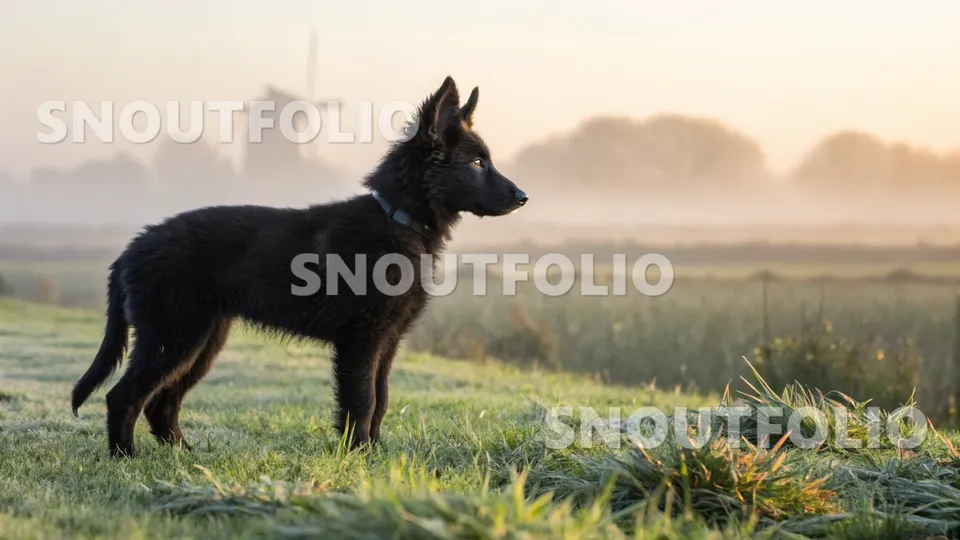 Elegant Sight of the Belgian Sheepdog