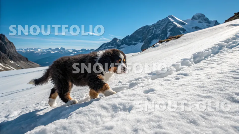 Gentle Gaze of the Bernese Mountain Dog