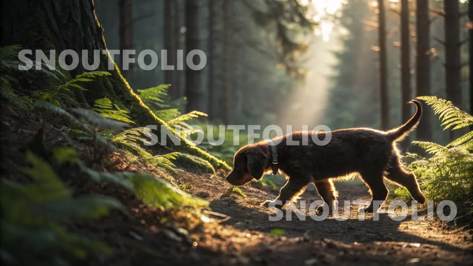 Playful Sight of the Deutscher Wachtelhund