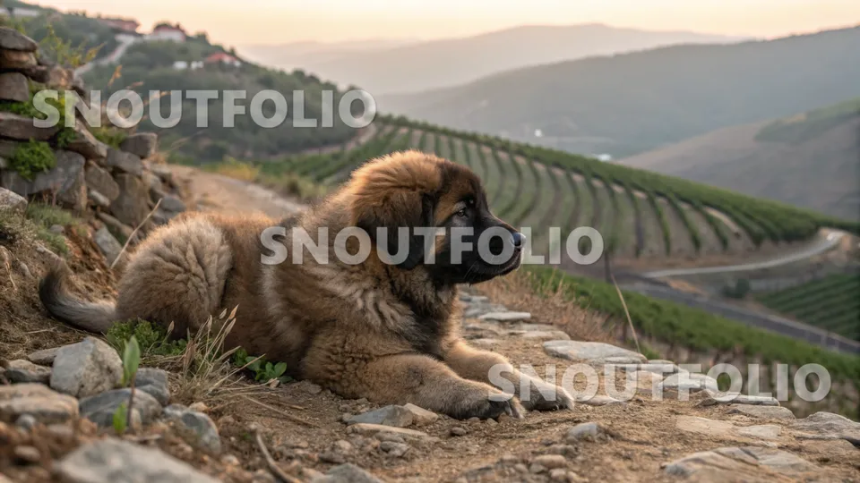 Serene Stride of the Estrela Mountain Dog
