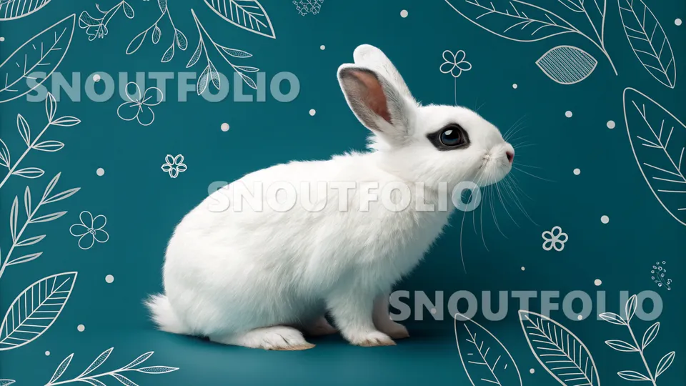 Elegant Silhouette of the Dwarf Hotot