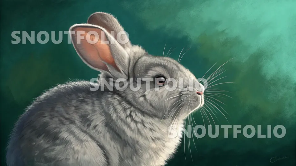 Serene Pose of the Chinchilla