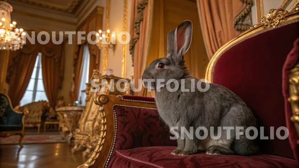 Bright Pose of the Flemish Giant