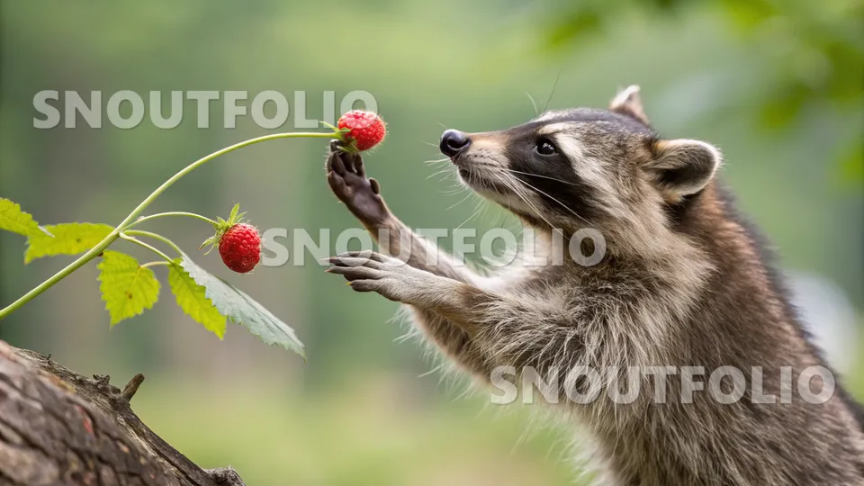 Calm Stride of the Procyon lotor