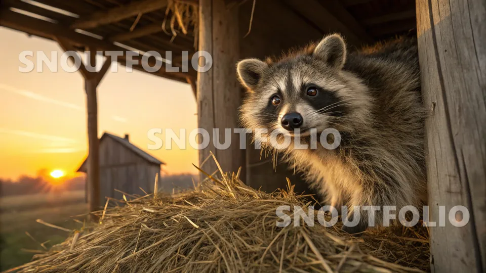 Wild Companion of the Common Raccoon (Procyon lotor)