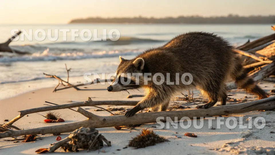 Majestic Whimsy of the Common Raccoon (Procyon lotor)
