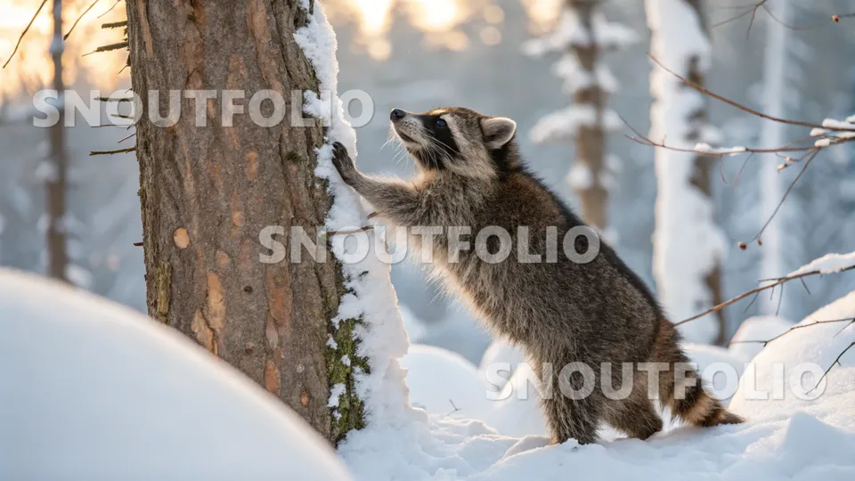 Graceful Soul of the Common Raccoon (Procyon lotor)