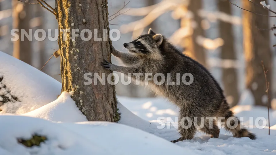 Calm Whiff of the Common Raccoon (Procyon lotor)