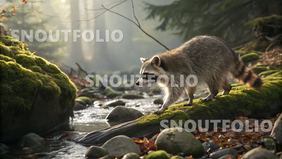 Bold Whimsy of the Common Raccoon (Procyon lotor)