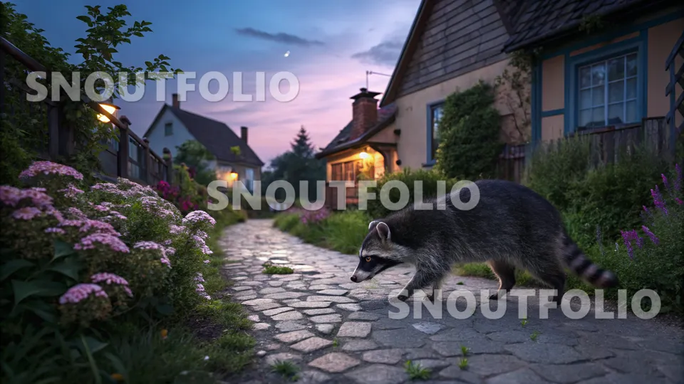 Noble Wanderer of the Common Raccoon (Procyon lotor)