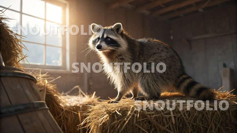 Faithful Presence of the Common Raccoon (Procyon lotor)