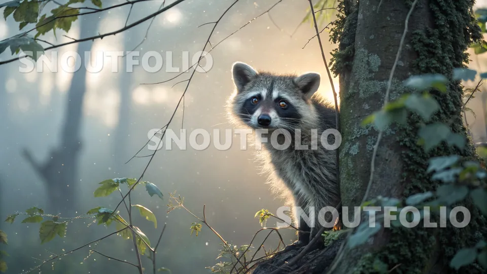 Loyal Whimsy of the Common Raccoon (Procyon lotor)