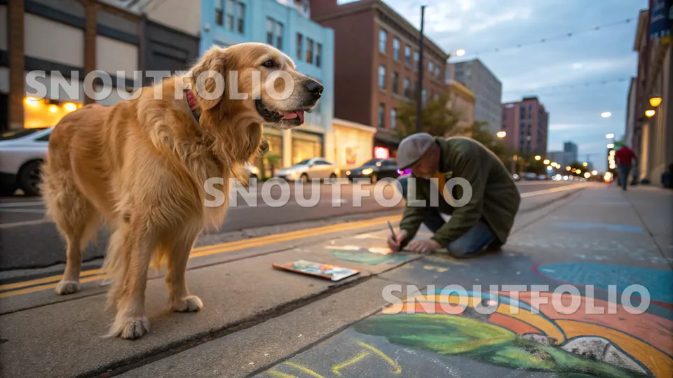 Playful Retriever Scenes