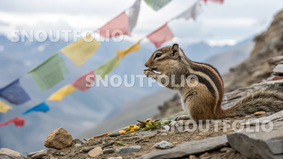 Radiant Wanderer of the Tibetan Striped Squirrel