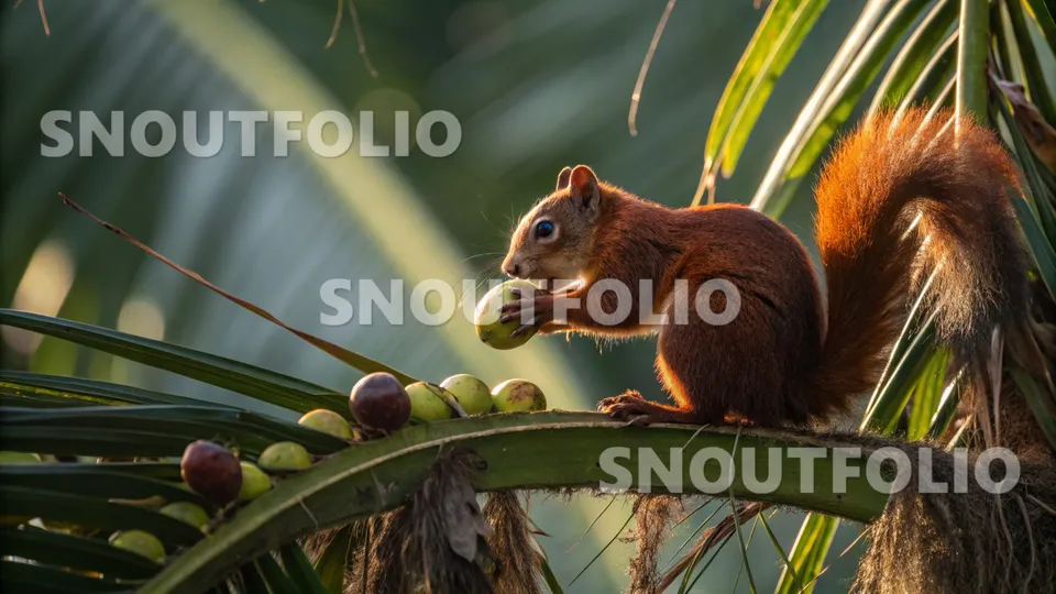 Graceful Flare of the Andaman Squirrel