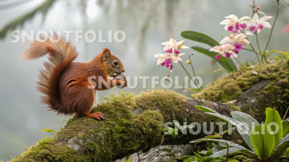 Serene Whiff of the Andean Red Squirrel