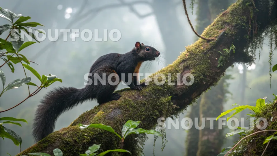 Calm Echo of the Black Giant Squirrel