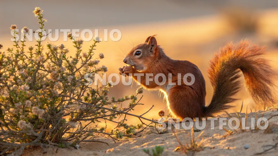 Cheerful Sight of the Kalahari Red Squirrel