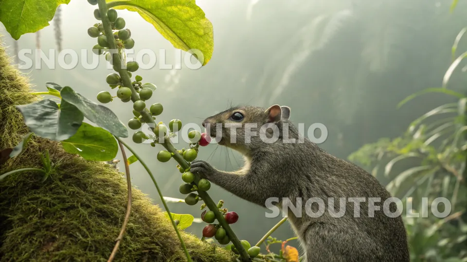 Serene Spark of the Amazonian Gray Squirrel