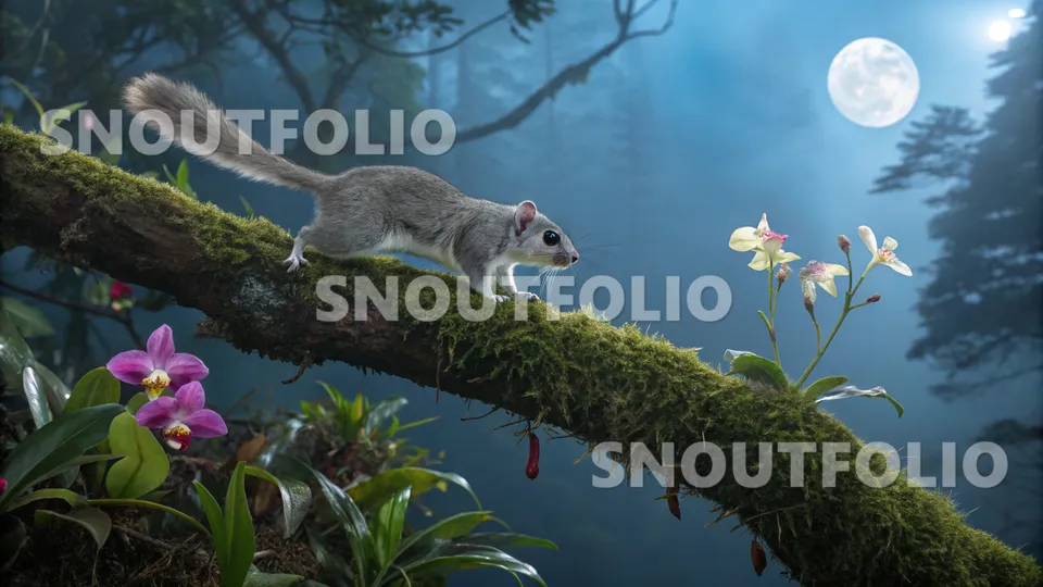 Radiant Presence of the Andean Flying Squirrel