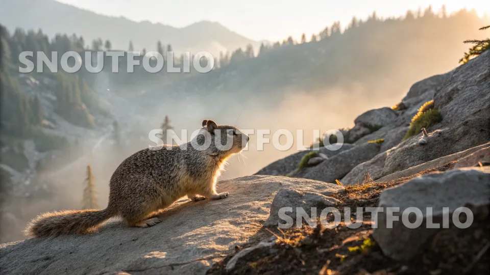Elegant Essence of the Caucasian Rock Squirrel