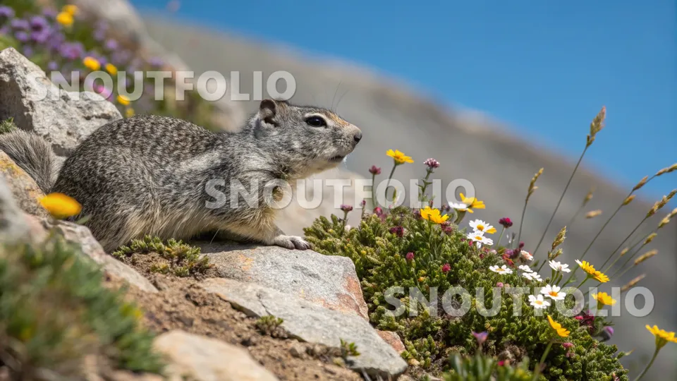 Majestic Glimpse of the Andean Rock Squirrel