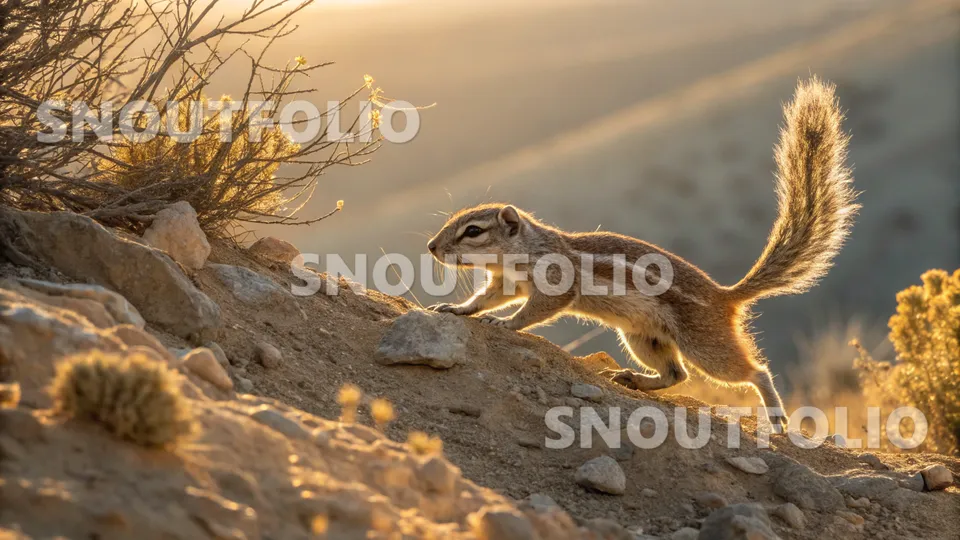 Curious Glimpse of the Barbary Ground Squirrel