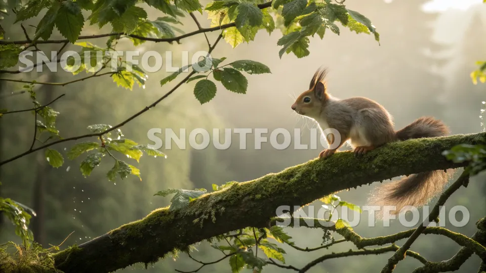 Wild Journey of the Caucasian Tufted Squirrel