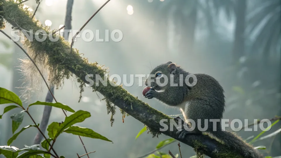 Elegant Journey of the Bornean Pygmy Squirrel
