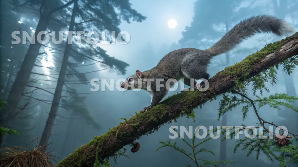 Bright Stride of the Bhutan Giant Flying Squirrel