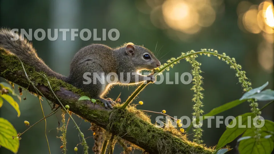Faithful Flare of the Lesser Pygmy Squirrel