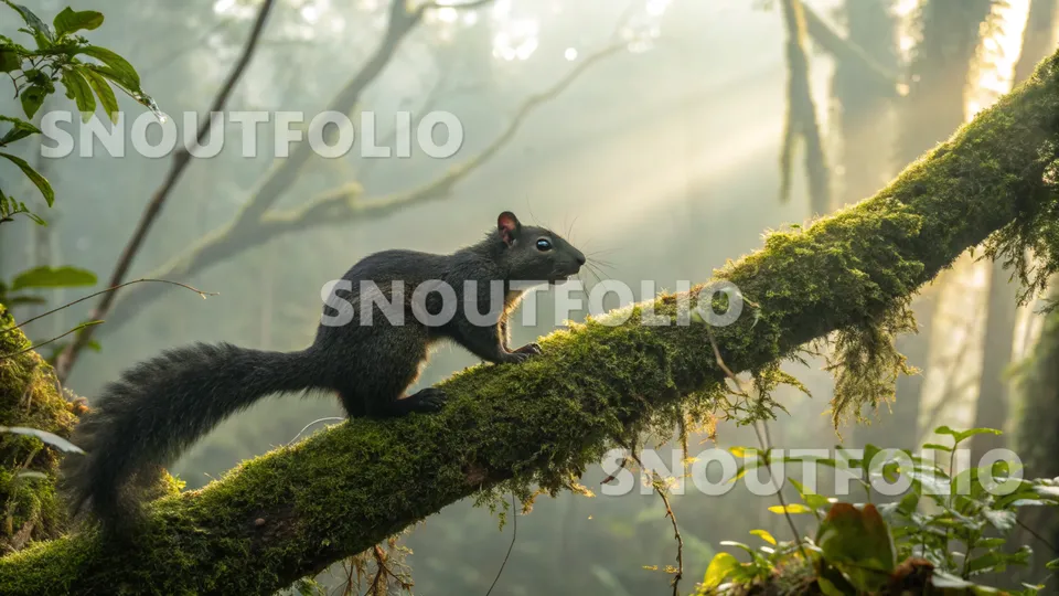 Wild Sight of the Kinabalu Squirrel