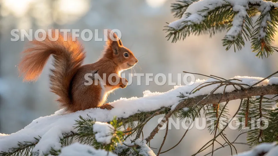 Noble Journey of the Siberian Red Squirrel