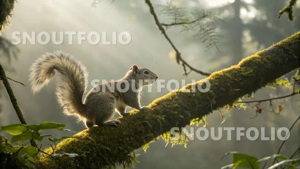 Calm Sight of the Luzon Bushy-tailed Squirrel