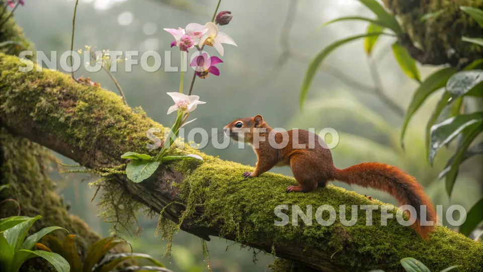Calm Memory of the Central American Red-backed Squirrel