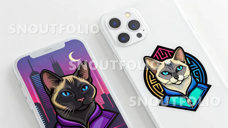 Calm Spark of the Siamese Cat