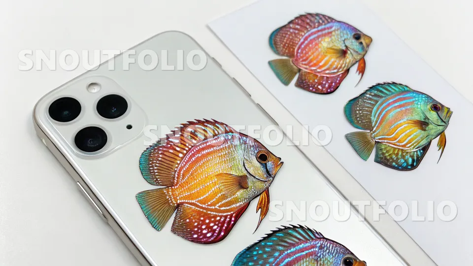 Silent Gaze of the Discus Fish