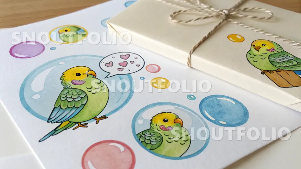 Silent Whisper of the Budgerigar Parrot