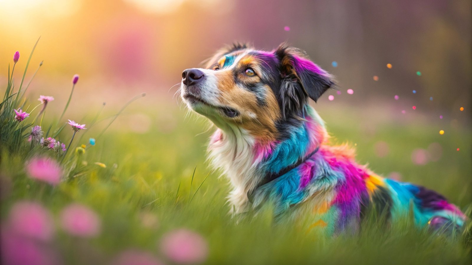 Colorful Pet Portrait Art